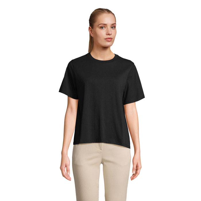 T-shirt femme personnalisable coton bio 150 g/m² Legend noir profond